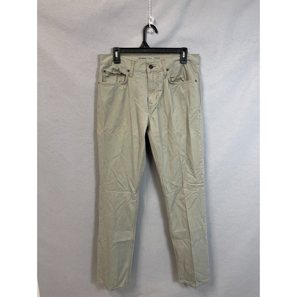 Old Navy Straight Ankle Jeans‎ Mens 32x34 Gray Denim Cotton Stretch Streetwear